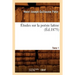 Études Sur La Poésie Latine. Tome 1 (Éd.1875)