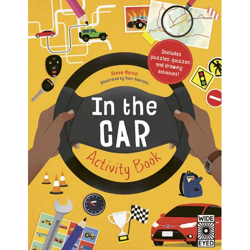 In the Car Activity Book: Includes Puzzles, Quizzes and Drawing Activities!