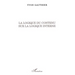 La logique du contenu sur la logique interne
