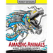 Amazing Animal Adult coloring Book Robot Design: Bear, Dog, Bird, Fish, Elephant, Tiger, Lion and Dragon