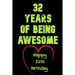 32 Years Of Being Awesome Happy 32th Birthday: 32 Years Old Gift for Boys & Girls