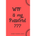 WTF Is My Password: Internet Password Logbook- Red