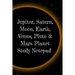 Jupiter, Saturn, Moon, Earth, Venus, Pluto & Mars Planet Study Notepad: Astronomy Test Prep For College, Academy, University Science Students - Galact