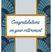 Retirement Guest Book with lined pages (hardback)