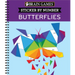 Brain Games - Sticker by Number: Butterflies (14 Images to Sticker)