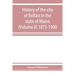 History of the city of Belfast in the state of Maine (Volume II) 1875-1900