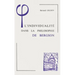 L'Individualite Dans La Philosophie de Bergson