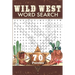 Wild West Word Search: Travel Size Western Word Find Puzzle Book for Adults and Everyone