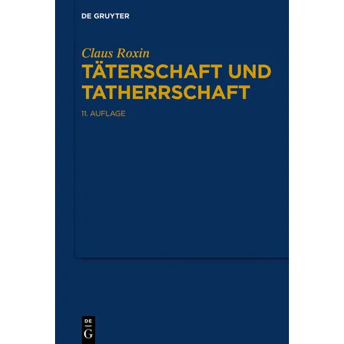 Täterschaft und Tatherrschaft