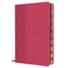 KJV Holy Bible, Large Print Medium Format, Fuchsia Faux Leather W/Ribbon Marker, Red Letter, Thumb Index