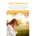 First Timothy 2: 12: What Does the Bible Really Say About Women Pastors/Preachers?