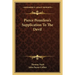 Pierce Penniless's Supplication To The Devil