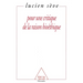 For a Critique of Bio-Ethical Thinking / Pour une critique de la raison bioéthique