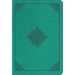 ESV Large Print Value Compact Bible (Trutone, Teal, Ornament Design)