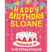 Happy Birthday Sloane - The Big Birthday Activity Book: Personalized Children's Activity Book