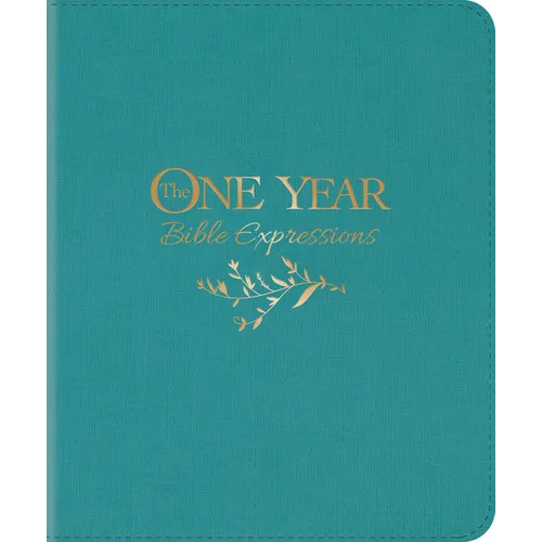 The One Year Bible Expressions NLT (Leatherlike, Tidewater Teal)