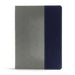 CSB Apologetics Study Bible for Students, Gray/Navy Leathertouch: Black Letter, Teens, Study Notes and Commentary, Ribbon Marker, Sewn Binding, Easy-T