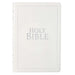 KJV Bible Thinline Large Print (Faux Leather, White)