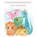 My Cute Dinosaur Coloring Book And Awesome Facts: Coloring Fun and Awesome Facts For Boys and Girls Ages 3-8 - Great Gift For Little Children