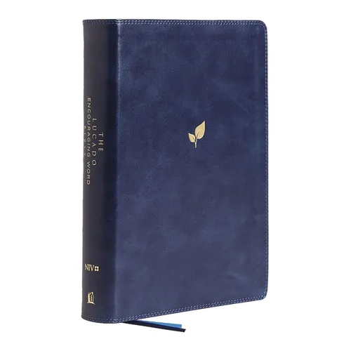 Niv, Lucado Encouraging Word Bible, Blue, Leathersoft, Thumb Indexed, Comfort Print: Holy Bible, New International Version