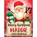 Merry Christmas Maddie: Fun Xmas Activity Book, Personalized for Children, perfect Christmas gift idea