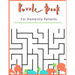 Puzzle Book for Dementia Patients: For Adults With Dementia - 50 Puzzles - Paperback - Made In USA - Size 8.5x11