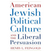 American Jewish Political Culture and the Liberal Persuasion