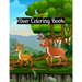 Deer Coloring Book: A Fun Coloring Gift Book for Deer Lovers & Adults Relaxation with Stress Relieving Deer Designs and Fun!