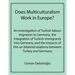 Does Multiculturalism Work in Europe?: An Investigation of Turkish Labour Migration to Germany, the Integration of Turkish Immigrants Into Germany, an