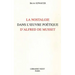 La Nostalgie Dans l'Oeuvre Poetique d'Alfred de Musset
