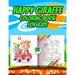 Happy Giraffe Coloring Book for kids: Cute Giraffes Play for Children Ages 3 to 10 - Coloring and Activity Book