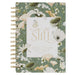Christian Art Gifts Inspirational Journal, Be Still Wide Ruled Notebook, Psalm 46:10 Bible Verse, Green, 192 Lined Pages W/Scripture, (8.4" X 6.4" X 1