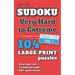 David Karn Sudoku - Very Hard to Extreme Vol 1: 104 Puzzles, Travel Size, Large Print, 36 pt font size, 1 puzzle per page