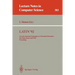 Latin '92: 1st Latin American Symposium on Theoretical Informatics, Sao Paulo, Brazil, April 6-10, 1992. Proceedings
