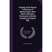 Catalog of the Hanes Collection of Manuscripts, Rare Book Collection, University of North Carolina at Chapel Hill
