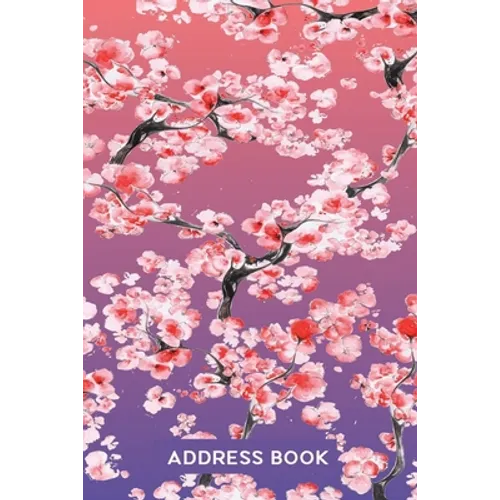 Address Book for Women: Address Organizer for Girls Women & Flower Lovers - Pink Cherry Blossom