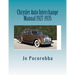 Chrysler Auto Interchange Manual 1927-1935