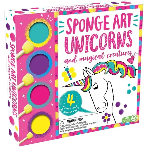 Sponge Art Unicorns and Magical Creatures: With 4 Sponge Tools and 4 Jars of Paint