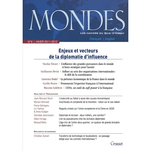 Mondes n°9 Les Cahiers du Quai d'Orsay