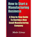 How to Start a Manufacturing Business - A Step by Step Guide to Starting a New Small Manufacturing Company
