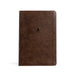 CSB Personal Size Giant Print Bible, Brown Leathertouch, Indexed