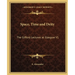 Space, Time and Deity: The Gifford Lectures at Glasgow V1