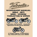 VELOCETTE 500cc & 350cc MSS, VENOM, THRUXTON & VIPER 1954-1971 WORKSHOP MANUAL & ILLUSTRATED PARTS MANUAL