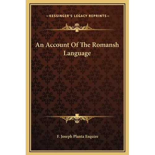 An Account Of The Romansh Language