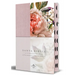 Rvr 1960 Tamaño Manual Letra Gigante Tela Con Flores Rosadas, Canto Pintado E Índice / Spanish Bible Rvr 1960 Giant Print, Pink Leathersoft with Flowe