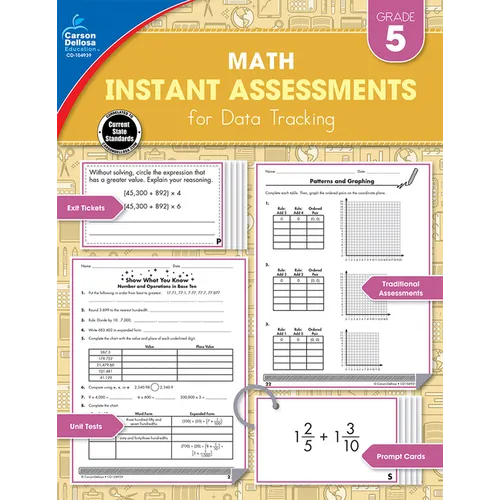 Instant Assessments for Data Tracking, Grade 5: Math