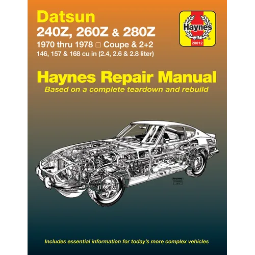 Datsun 240Z 1970-73, 260Z 1974-75 & 280Z 1976-78