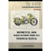 Motorcycle, Solo Harley-Davidson Model WLA Technical Manual