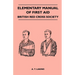 Elementary Manual of First Aid - British Red Cross Society