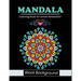Mandala coloring book for adults relaxation Black Background: stress relieving black mandala designs